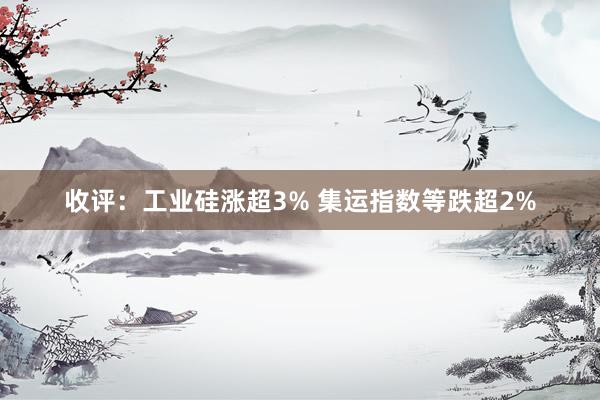 收评：工业硅涨超3% 集运指数等跌超2%