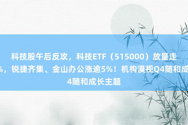 科技股午后反攻，科技ETF（515000）放量走热潮1%，锐捷齐集、金山办公涨逾5%！机构漠视Q4随和成长主题